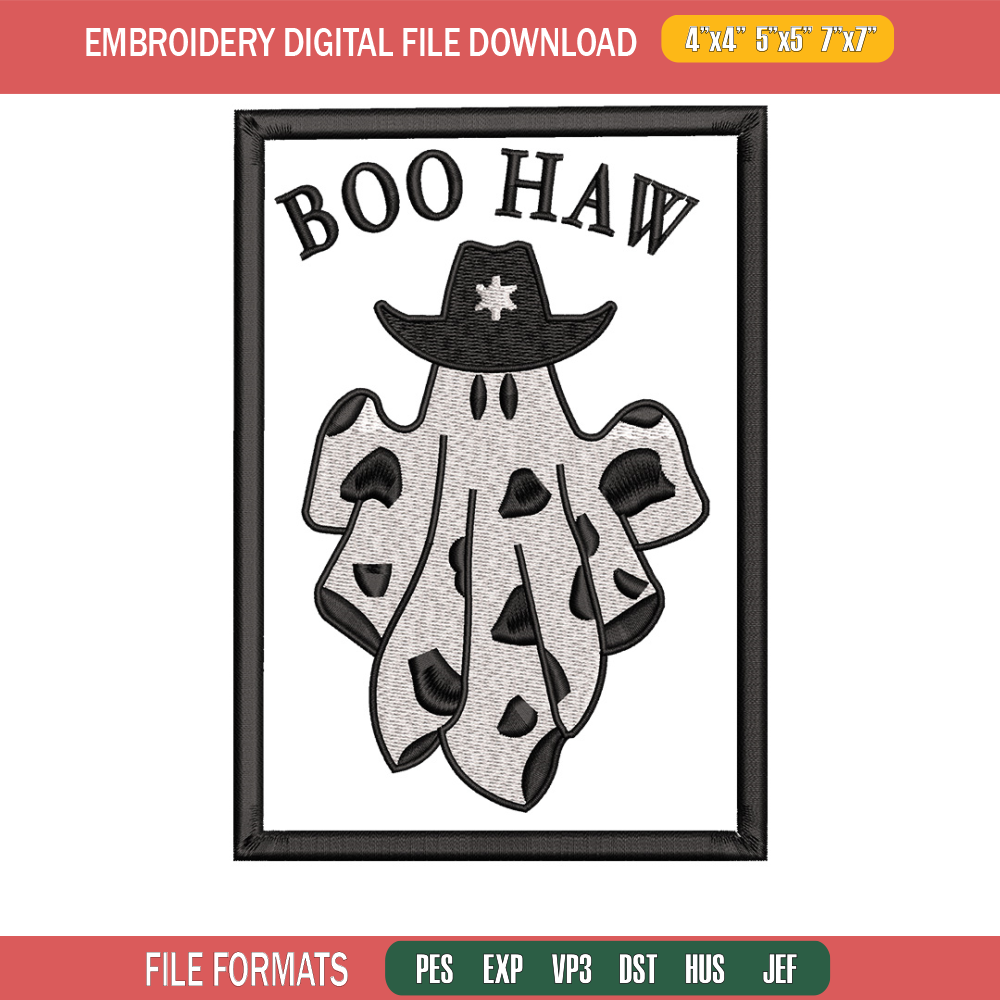 Boo haw embroidery design, Boo halloween embroidery, Embroidery file, Embroidery shirt, Emb design, Digital download.jpg