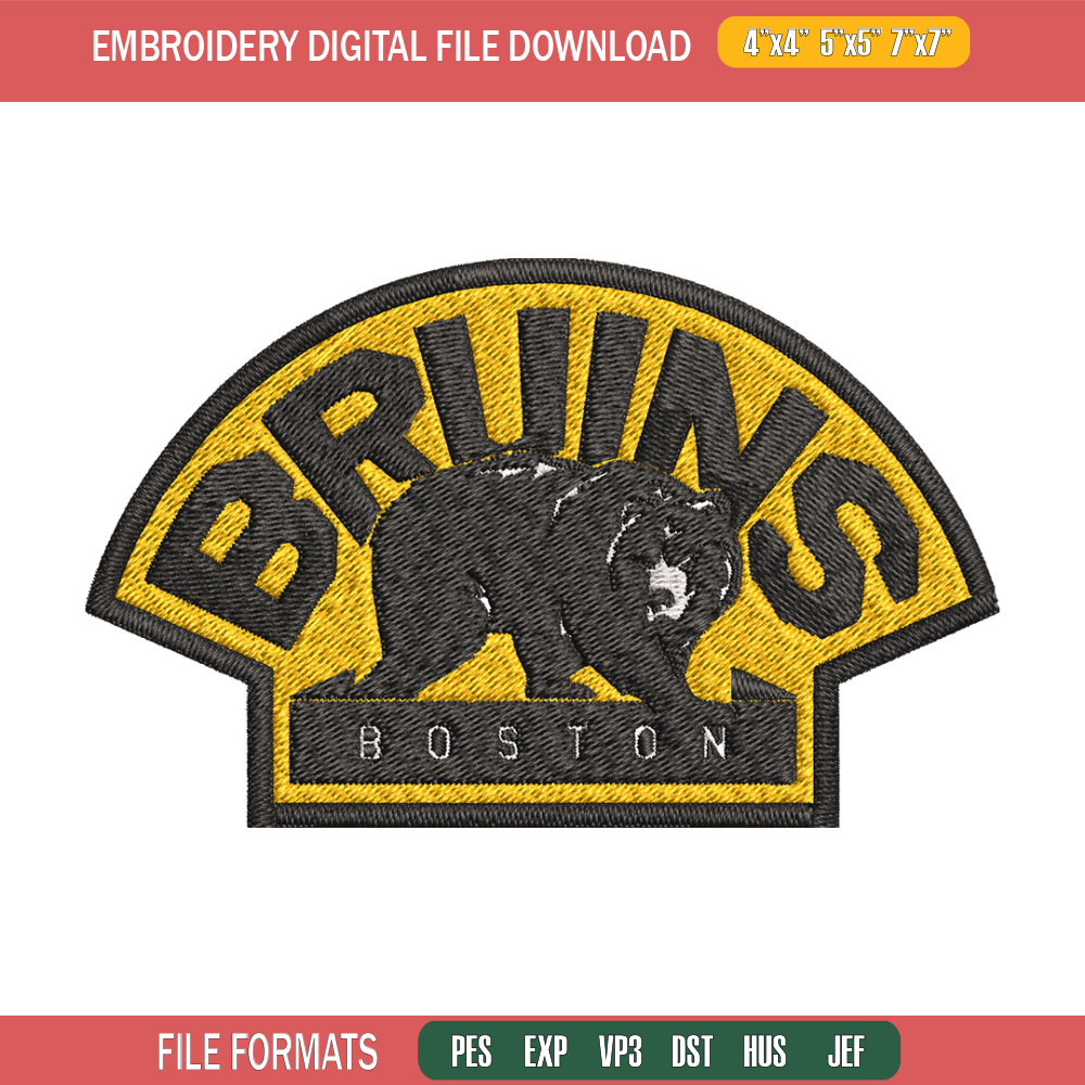 Boston Bruins Embroidery Design, Logo Embroidery, NHL Embroidery, Embroidery File, Logo shirt, Digital download..jpg