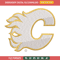 Calgary Flames Embroidery Design, Logo Embroidery, NHL Embroidery, Embroidery File, Logo shirt, Digital download.jpg