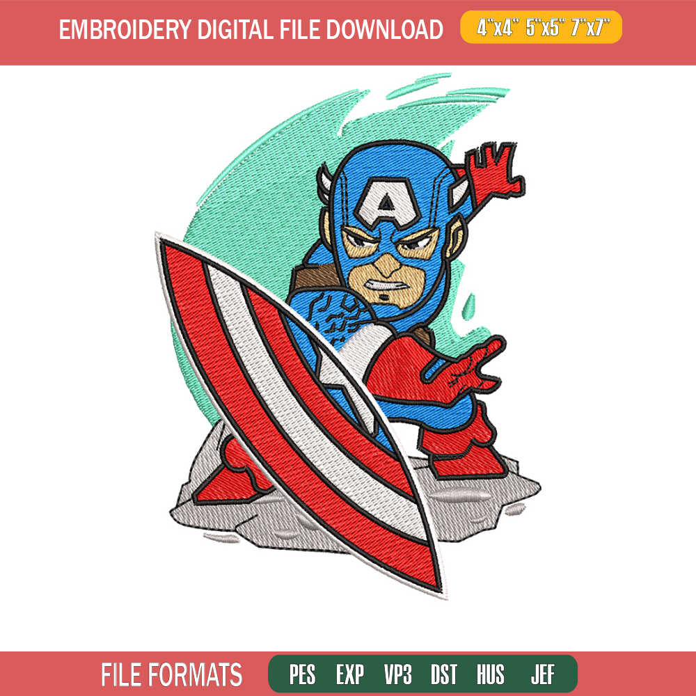 Caption chibi embroidery design, Caption chibi embroidery, logo design, logo shirt, Embroidery shirt, Instant download.jpg