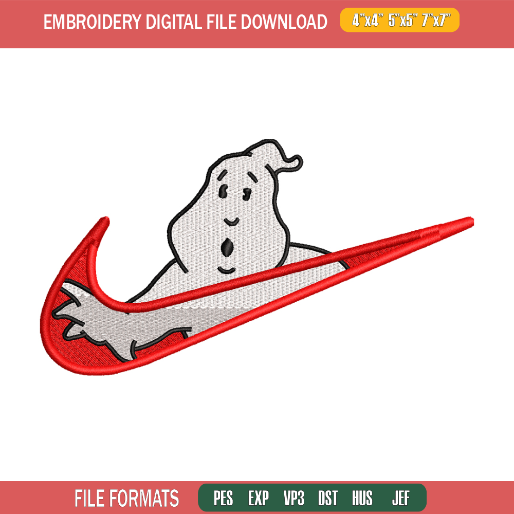 Casafantasmas nike embroidery design, Ghostbusters embroidery, nike design, movie design, movie shirt, Digital download.jpg