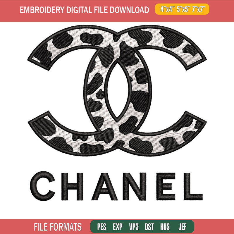 Chanel logo embroidery design, Chanel embroidery, Embroidery file, Embroidery shirt, Emb design, Digital download.jpg