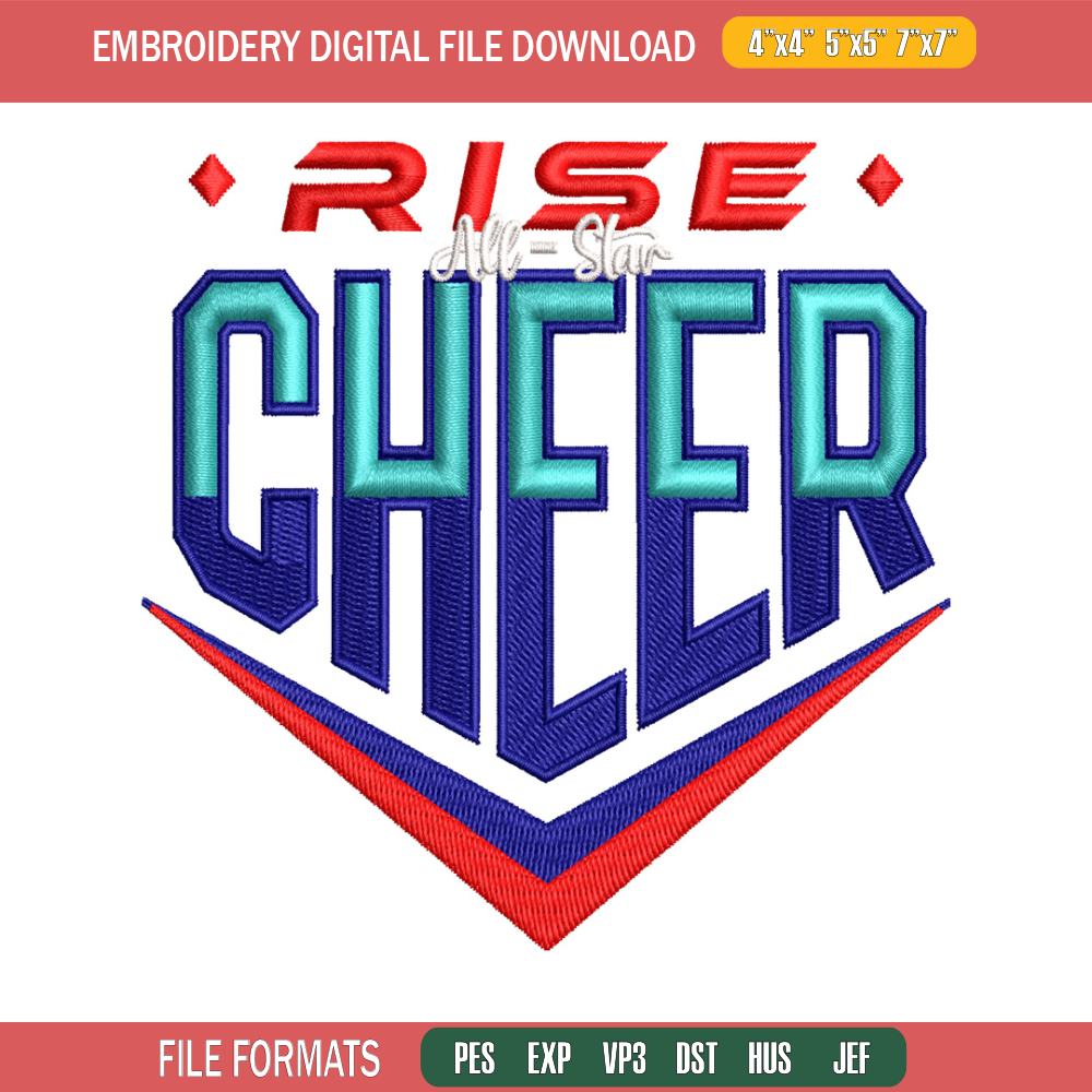 Cheer rise Logo embroidery design, Cheer rise Logo embroidery, embroidery file, logo design, Digital download..jpg