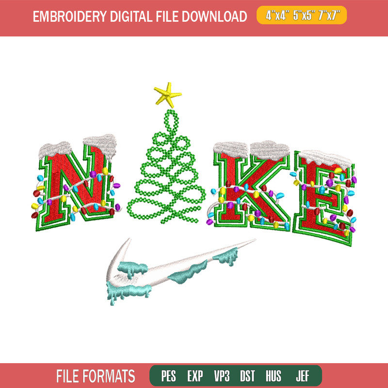 Christmas Nike logo embroidery design, logo embroidery, Nike design, Embroidery shirt, logo shirt, Instant download.jpg