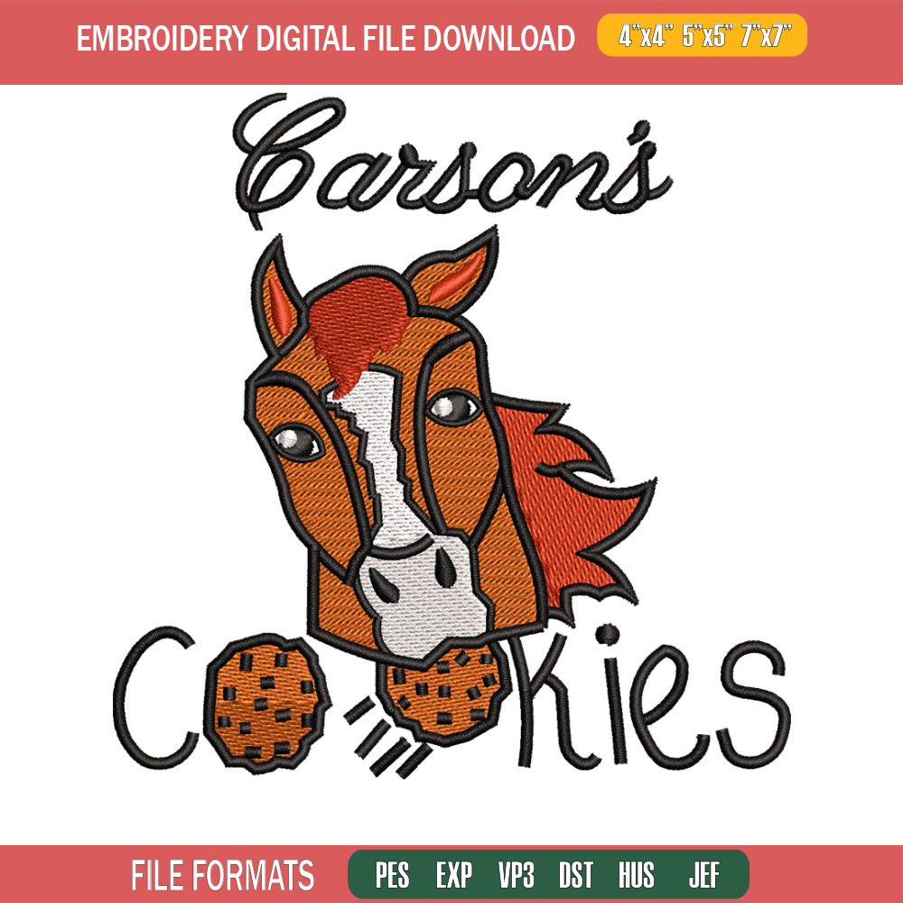 Cookies horse embroidery design, Cookies embroidery, Embroidery file, Embroidery shirt, Emb design, Digital download.jpg