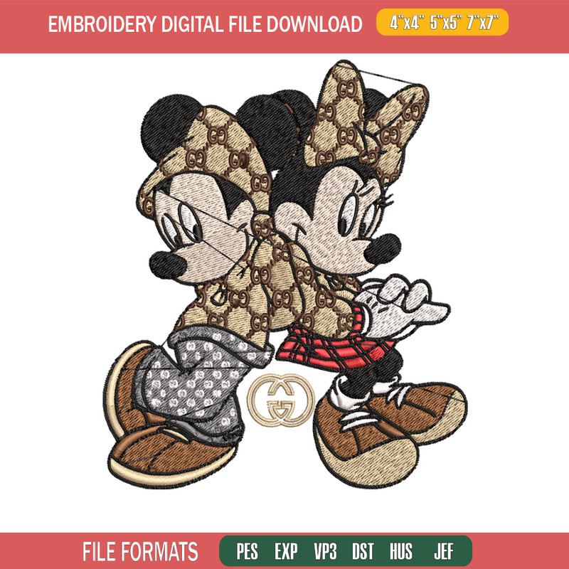 Couple gucci mouse Embroidery Design, Gucci Embroidery, Embroidery File, Logo shirt,Sport Embroidery, Digital download.jpg