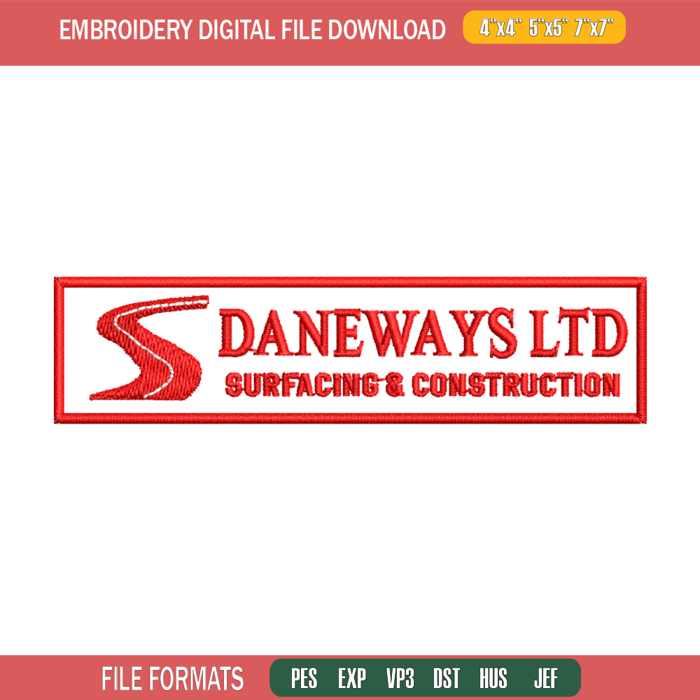 Daneways logo embroidery design, Daneways logo embroidery, logo design, Embroidery shirt, logo shirt, Instant download.jpg