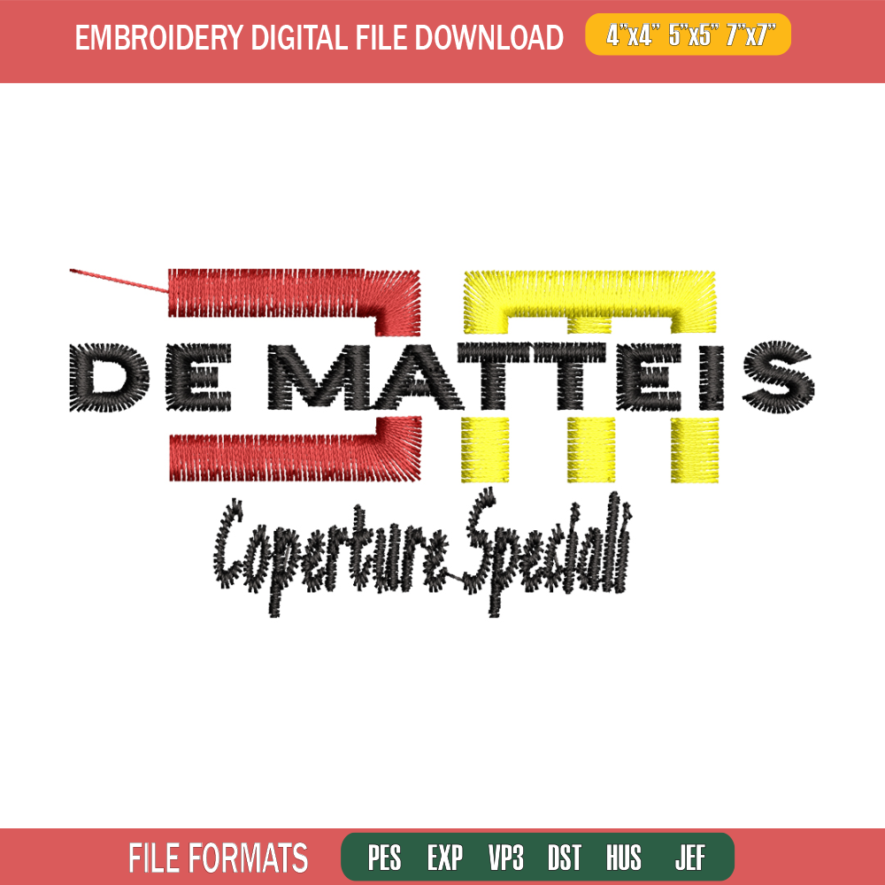 Dematteis logo embroidery design, Dematteis logo embroidery, logo design, Embroidery shirt, logo shirt, Instant download.jpg