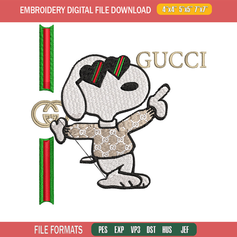 Dog gucci Embroidery Design, Gucci Embroidery, Embroidery File, Logo shirt, Sport Embroidery, Digital download..jpg