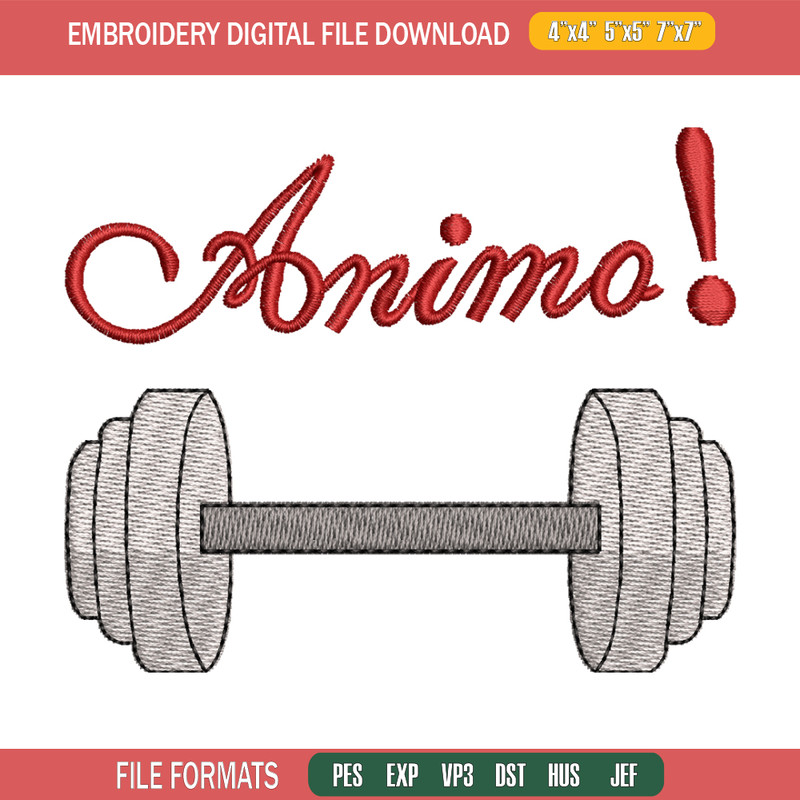 Dumbbell Logo embroidery design, logo embroidery, logo design, Embroidery file, logo shirt, Instant download..jpg