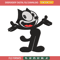 Felix the Cat embroidery design, Felix the Cat embroidery, cartoon design, embroidery file, logo shirt, Digital download.jpg
