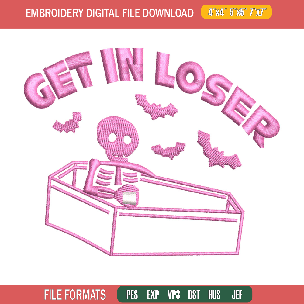 Get in lose embroidery design, Skeleton embroidery, Embroidery file, Embroidery shirt, Emb design, Digital download.jpg