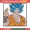 Goku blue embroidery design, Dragonball embroidery, Anime design, Embroidery shirt, Embroidery file,Digital download.jpg