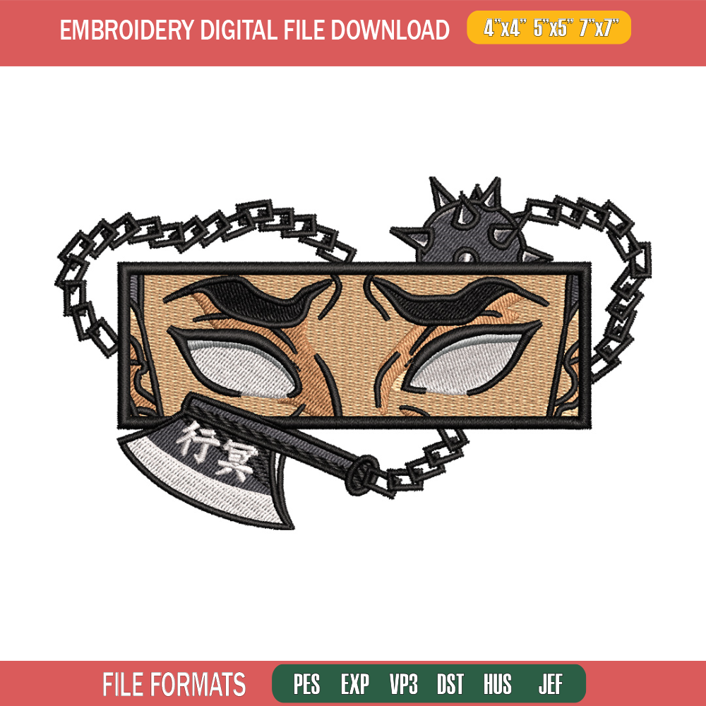 Gyomei eyes embroidery design, Gyomei embroidery, Embroidery shirt, Embroidery file, Anime design, Digital download.jpg