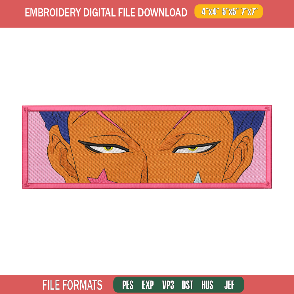 Hisoka pink eyes embroidery design, Hxh embroidery, Embroidery shirt, Embroidery file, Anime design, Digital download.jpg