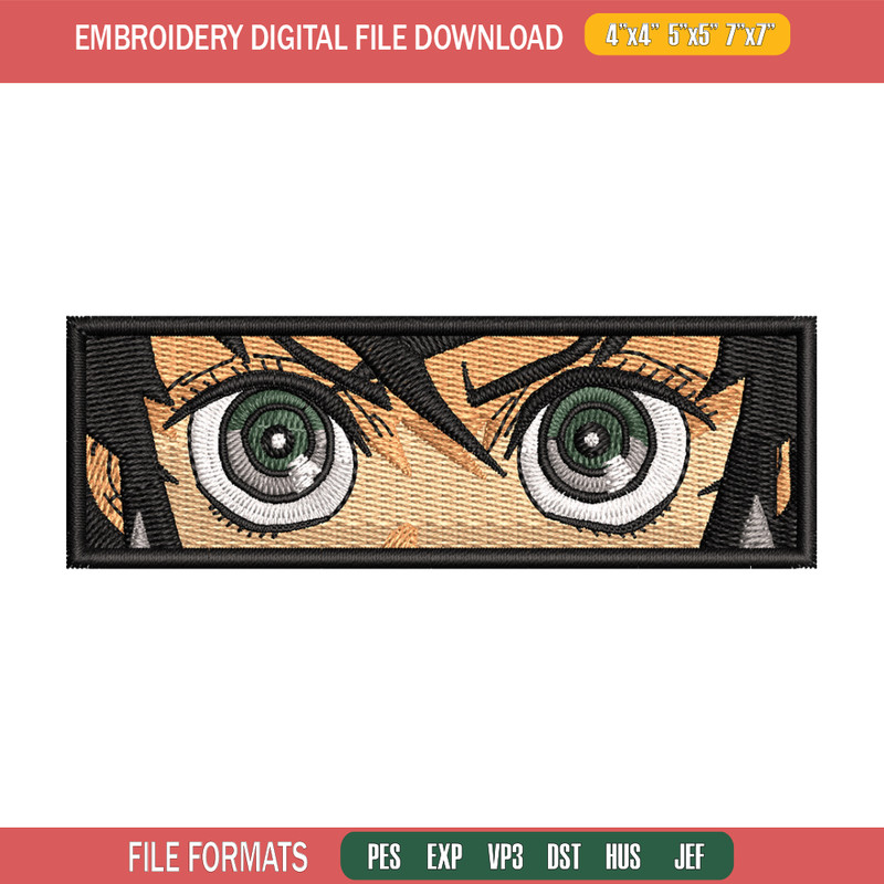 Inosuke eyes embroidery design, Inosuke embroidery, Anime design, Embroidery shirt, Embroidery file,Digital download.jpg