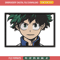 Izuku frame embroidery design, Mha embroidery, Anime design, Embroidery shirt, Embroidery file, Digital download.jpg
