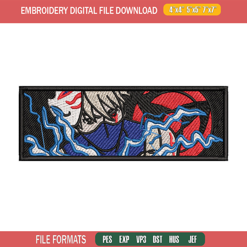 Kakashi mask embroidery design, Naruto embroidery, Anime design, Embroidery shirt,Embroidery file,Digital download.jpg