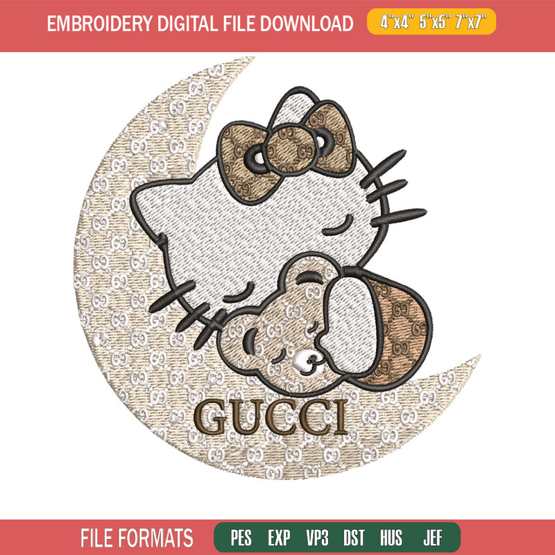 Kitty gucci Embroidery Design, Gucci Embroidery, Embroidery File, Logo shirt, Sport Embroidery, Digital download..jpg