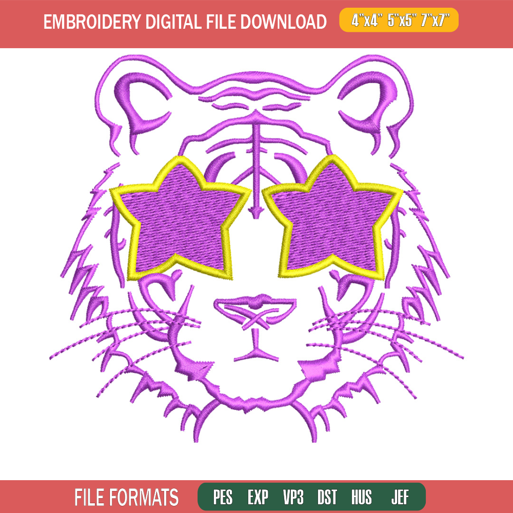 Lion face star embroidery design, Lion embroidery, Embroidery file, Embroidery shirt, Emb design, Digital download.jpg