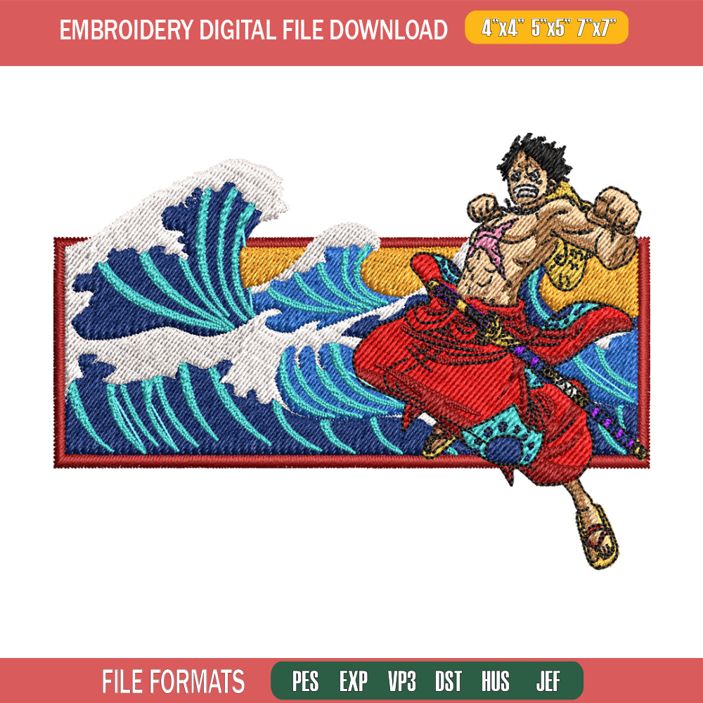 Luffy embroidery design, One piece embroidery, Anime design, Embroidery file, Embroidery shirt, Digital download (14).jpg