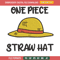 Luffy hat embroidery design, One piece embroidery, Anime design, Embroidery file, Embroidery shirt, Digital download.jpg