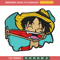 Luffy Laugh embroidery design, One Piece embroidery, embroidery file, anime design, anime shirt, Digital download.jpg
