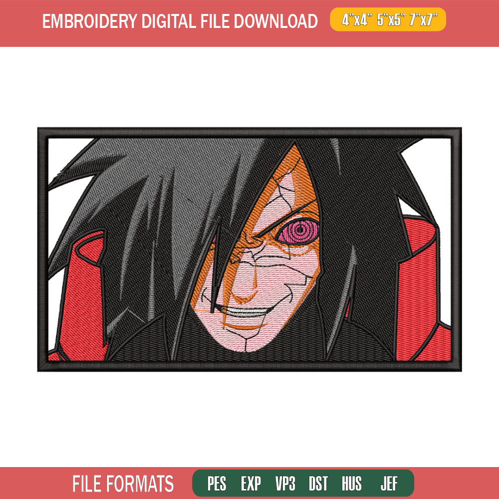 Madara box embroidery design, Naruto embroidery, Anime design, Embroidery shirt, Embroidery file, Digital download.jpg
