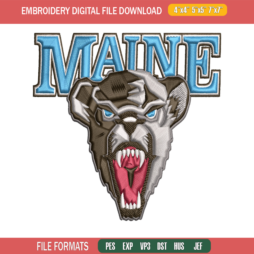 Maine Black Bears embroidery design, Maine Black Bears embroidery, logo Sport, Sport embroidery, NCAA embroidery..jpg