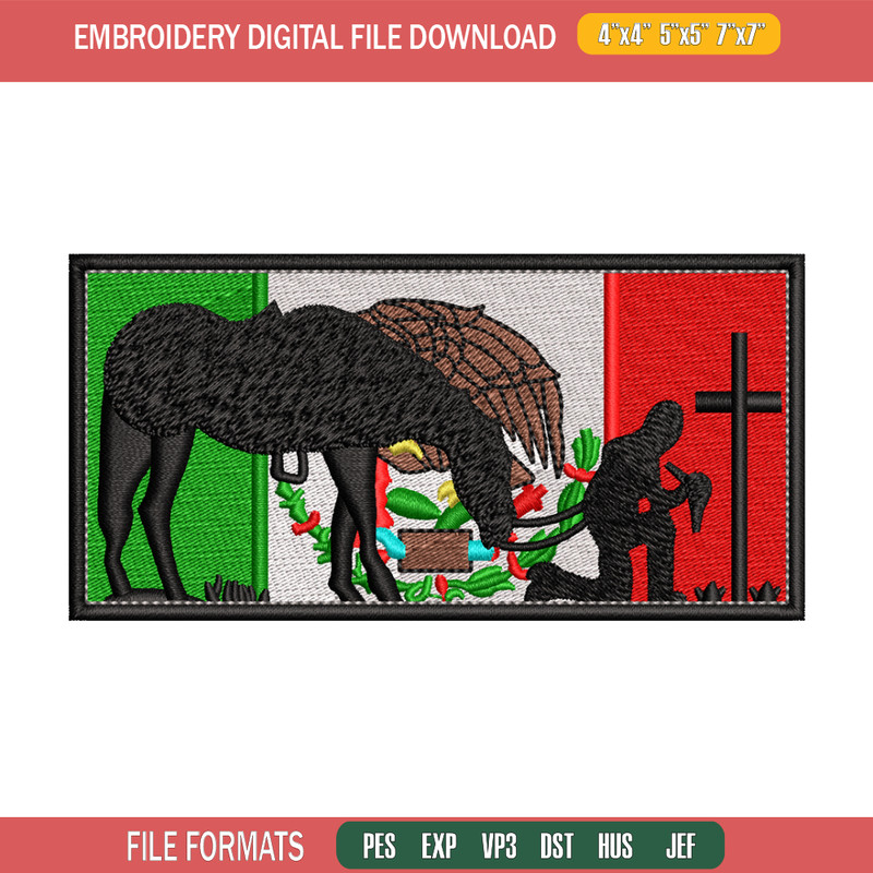 Mexico flah embroidery design, Mexico Flah embroidery, logo design, Embroidery file, logo shirt, Instant download..jpg