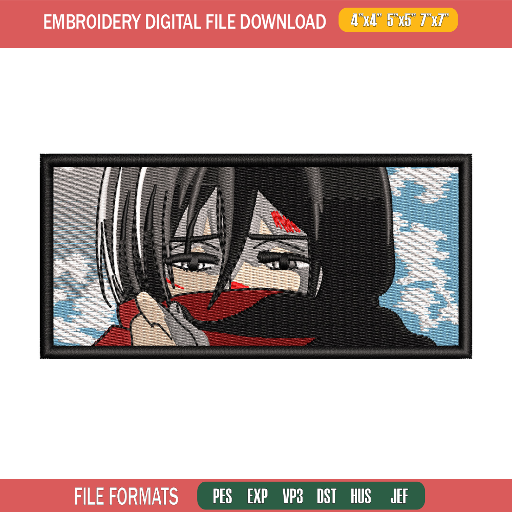 Mikasa eyes embroidery design, Aot embroidery, Anime design, Embroidery shirt, Embroidery file, Digital download.jpg