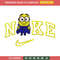 Minion x nike embroidery design, Minion embroidery, Embroidery file, Embroidery shirt, Nike design, Digital download.jpg