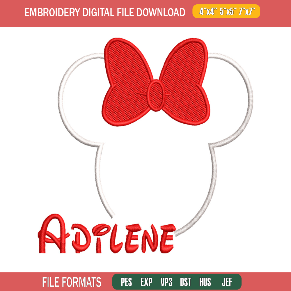 Minnie Mouse head embroidery design, Minnie Mouse head embroidery, Logo shirt, Disney embroidery, Digital download.jpg