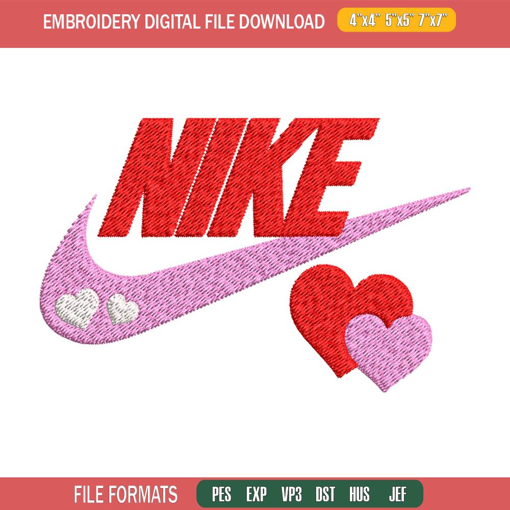 Nike pink love Embroidery Design, Brand Embroidery, Nike Embroidery, Embroidery File, Logo shirt, Digital download.jpg