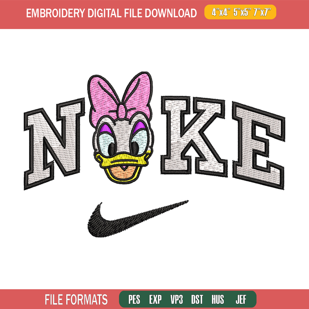 Nike x daisy embroidery design, Daisy embroidery, Nike design, Embroidery shirt, Embroidery file, Digital download.jpg