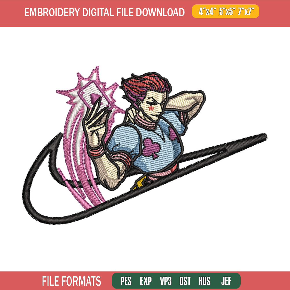 Nike x hisoka embroidery design, Hxh embroidery, Nike design, Embroidery shirt, Embroidery file, Digital download.jpg