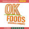 OK Foods embroidery design, OK Foods logo embroidery, logo design, embroidery file, logo shirt, Digital download..jpg