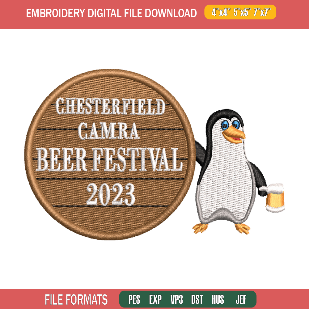Pebguin logo embroidery design, Pebguin embroidery, logo design, animal design, Embroidery shirt, Instant download.jpg