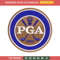 Pga Logo embroidery design, Pga Logo embroidery, logo design, embroidery file, Golf embroidery, Digital download.jpg