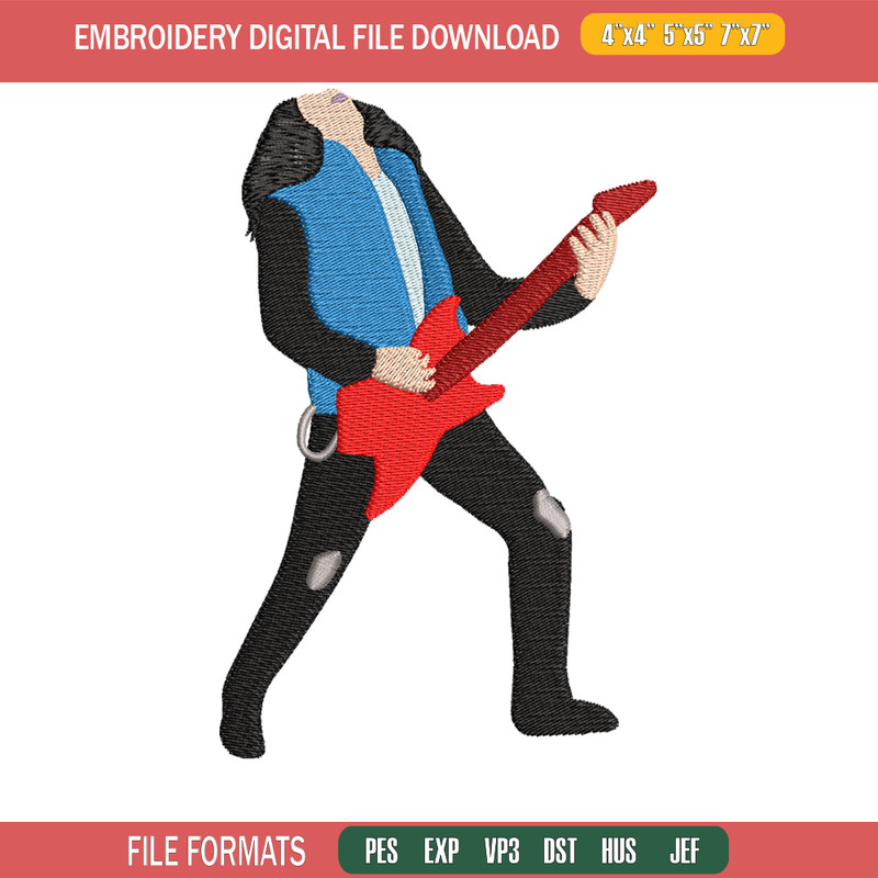 Player guitar embroidery design, Player guitar embroidery, logo design, Embroidery shirt, logo shirt, Instant download.jpg