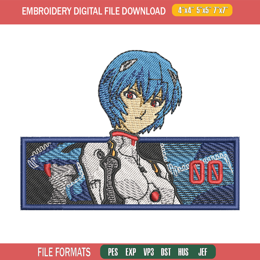 Rei box embroidery design, Shin Seiki embroidery, Embroidery shirt, Embroidery file,Anime design,Digital download.jpg