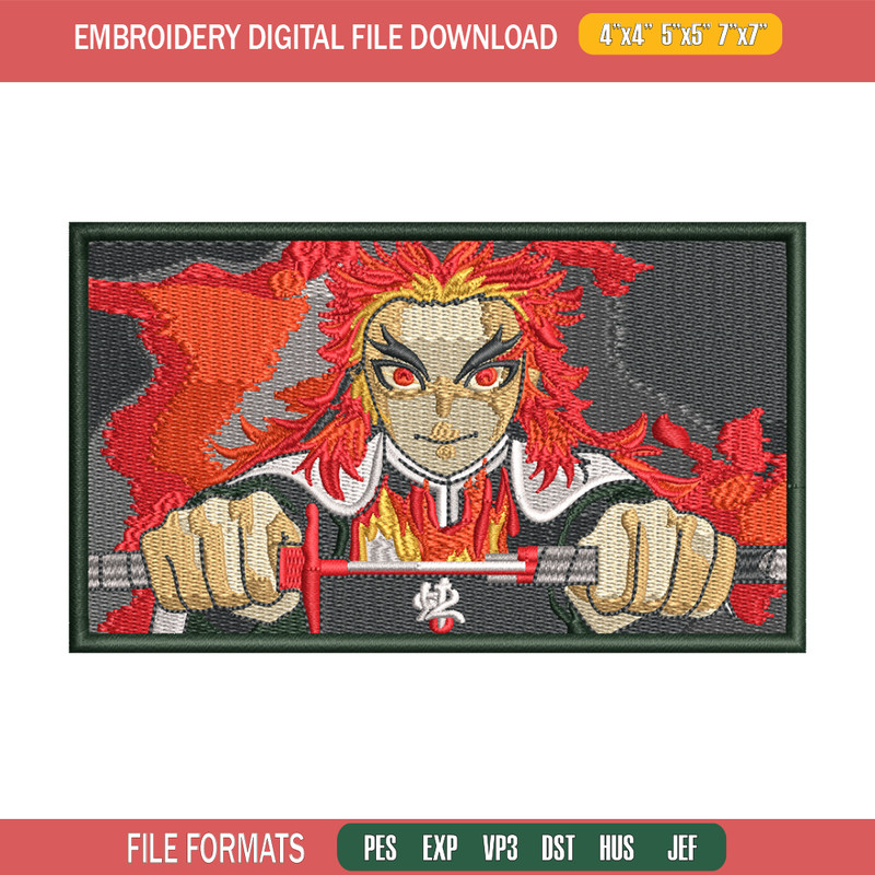 Rengoku box embroidery design, Rengoku embroidery, Anime design, Embroidery shirt, Embroidery file, Digital download.jpg