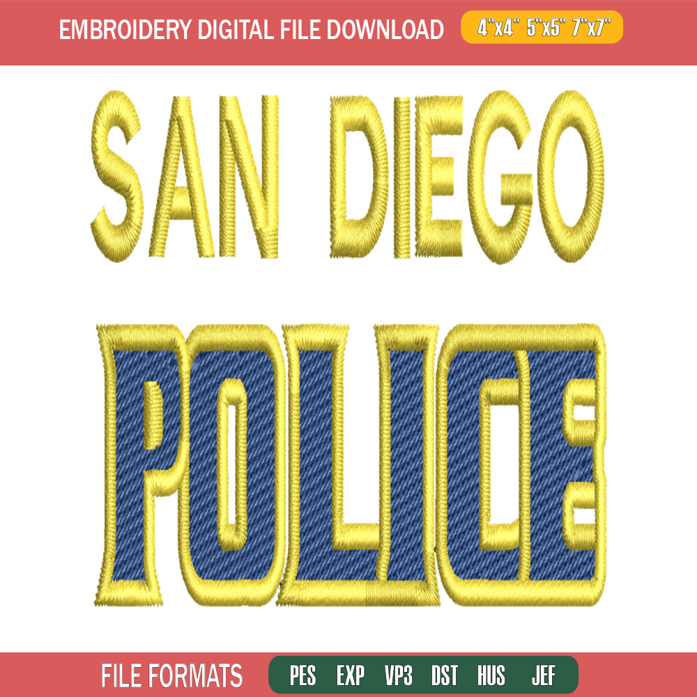 San Diego Police embroidery design, logo embroidery, logo design, embroidery file, logo shirt, Digital download..jpg