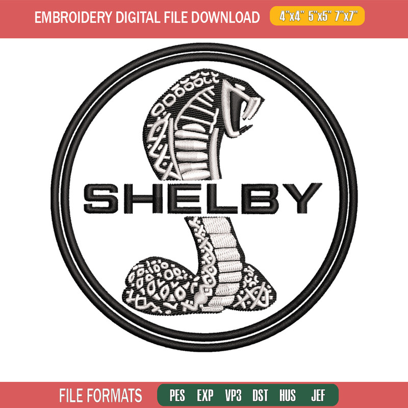 Shelby circle embroidery design, Logo embroidery, Emb design, Embroidery shirt, Embroidery file, Digital download.jpg