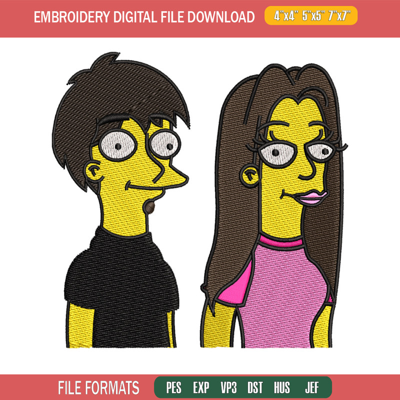 Simpson cartoon embroidery design, Simpson cartoon embroidery, Logo shirt, embroidery file, Digital download.jpg