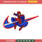 spaiderman Nike Logo embroidery design, spaiderman embroidery, Nike design, Logo shirt, digital download.jpg