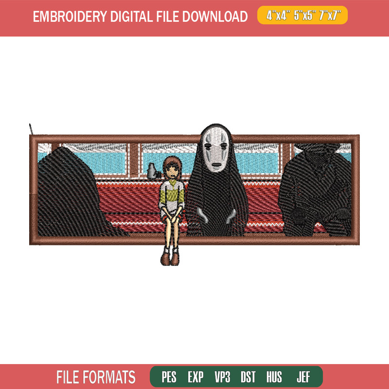 Spirited Away embroidery design, Ghibli embroidery, Embroidery shirt, Embroidery file, Anime design, Digital download.jpg
