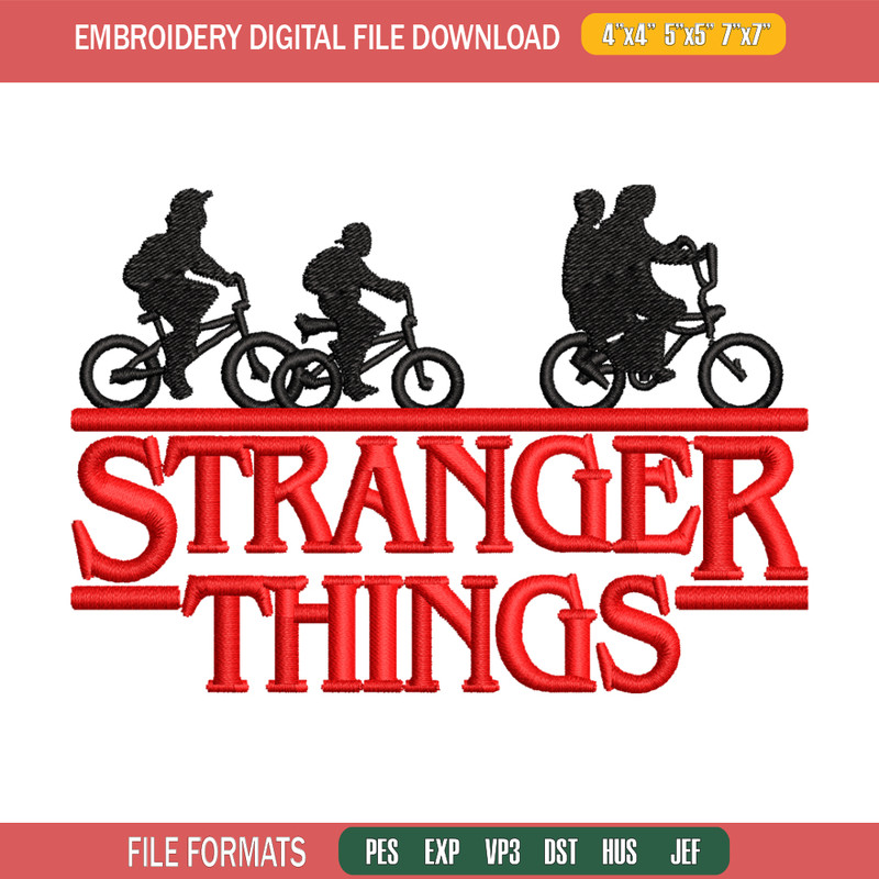 Stranger Things logo embroidery design, logo embroidery, logo design, logo shirt, Embroidery shirt, Instant download.jpg