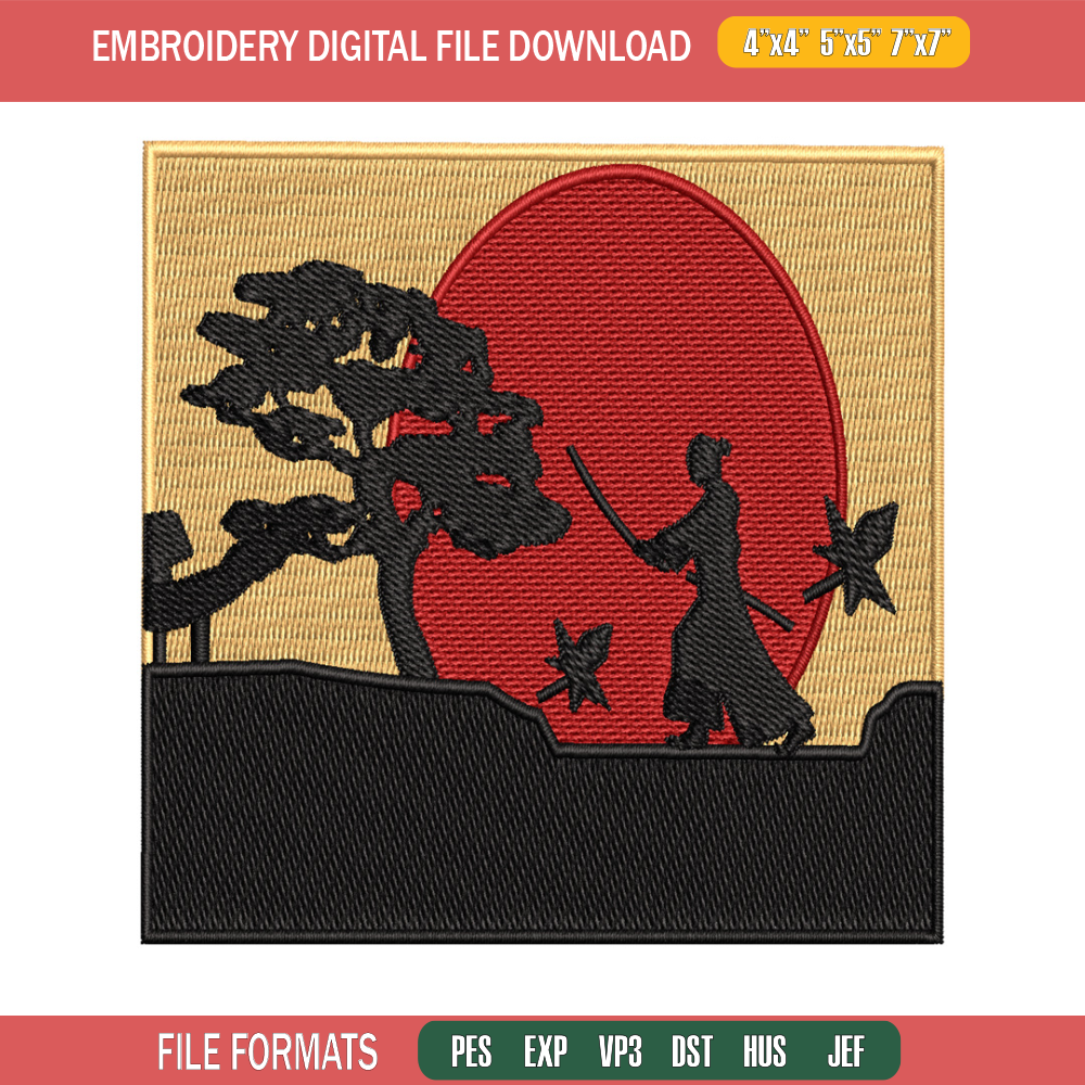 Swordsman moon embroidery design, Swordsman embroidery, embroidery file, Picture design, logo shirt, Digital download..jpg