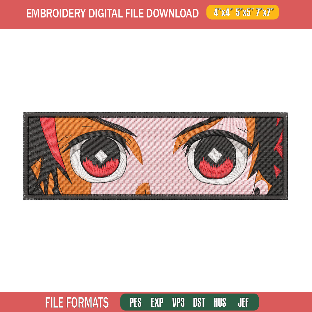 Tanjiro eyes embroidery design, Tanjiro embroidery, Anime design, Embroidery shirt, Embroidery file,Digital download.jpg